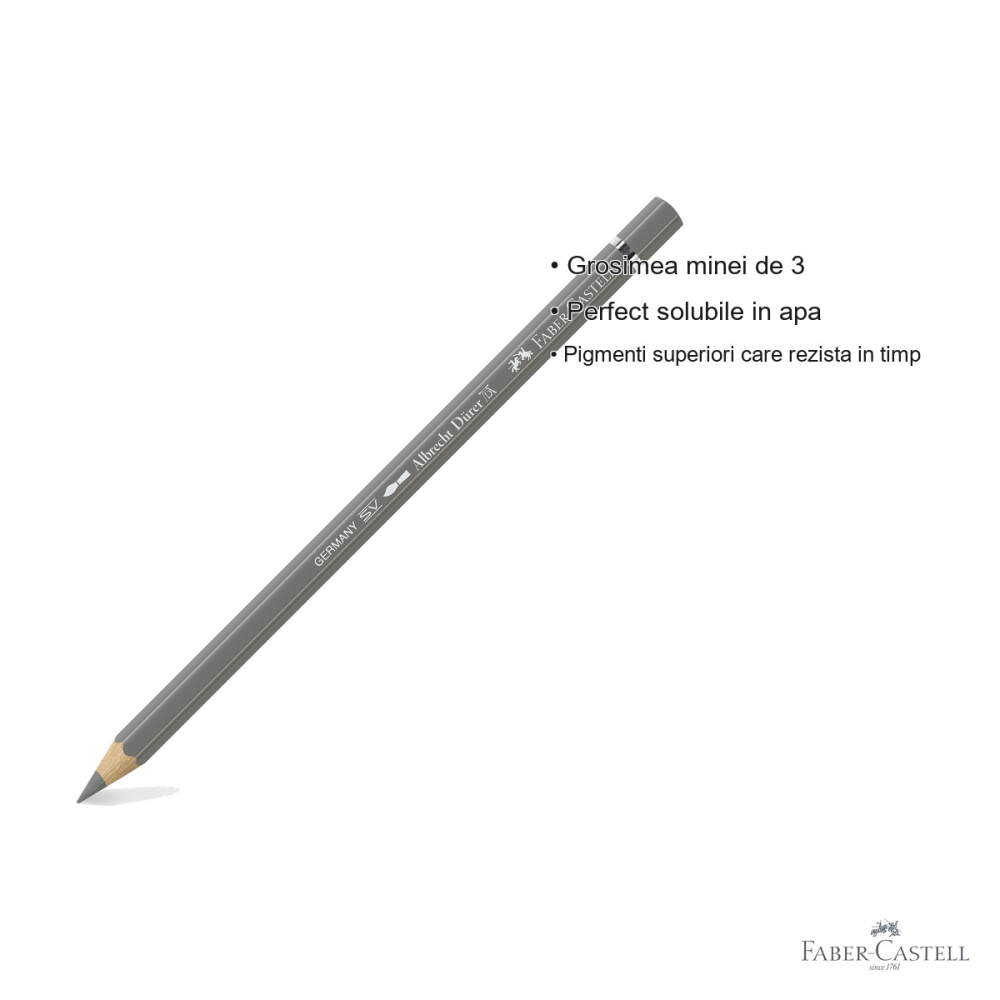 Creion colorat acuarela Faber-Castell Albrecht Durer gri cald IV, mina 3.8mm, pentru artisti profesionisti [3]