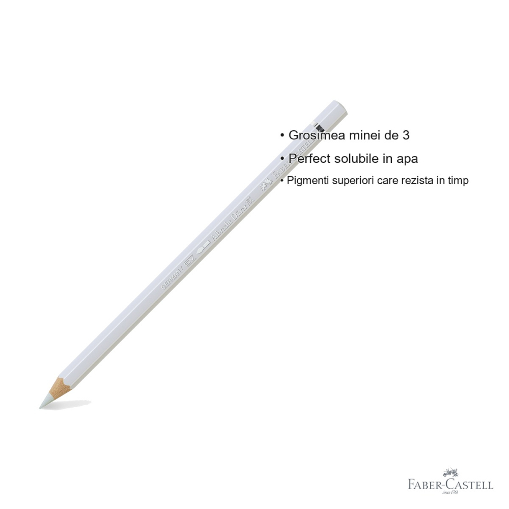 Creion colorat acuarela Faber-Castell Albrecht Durer gri rece I 230, mina 3.8mm, pentru artisti [3]