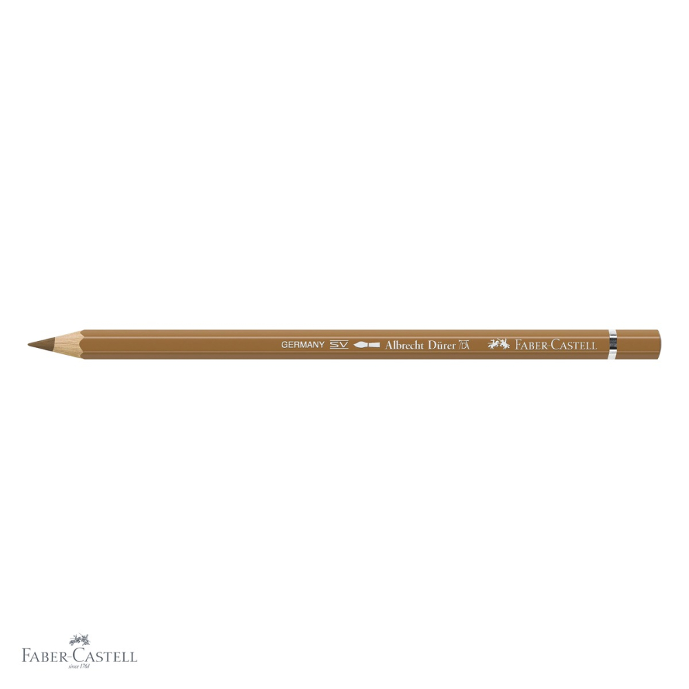 Creion colorat acuarela Faber-Castell Albrecht Durer ocru maroniu 182, mina 3.8mm, pentru artisti [4]