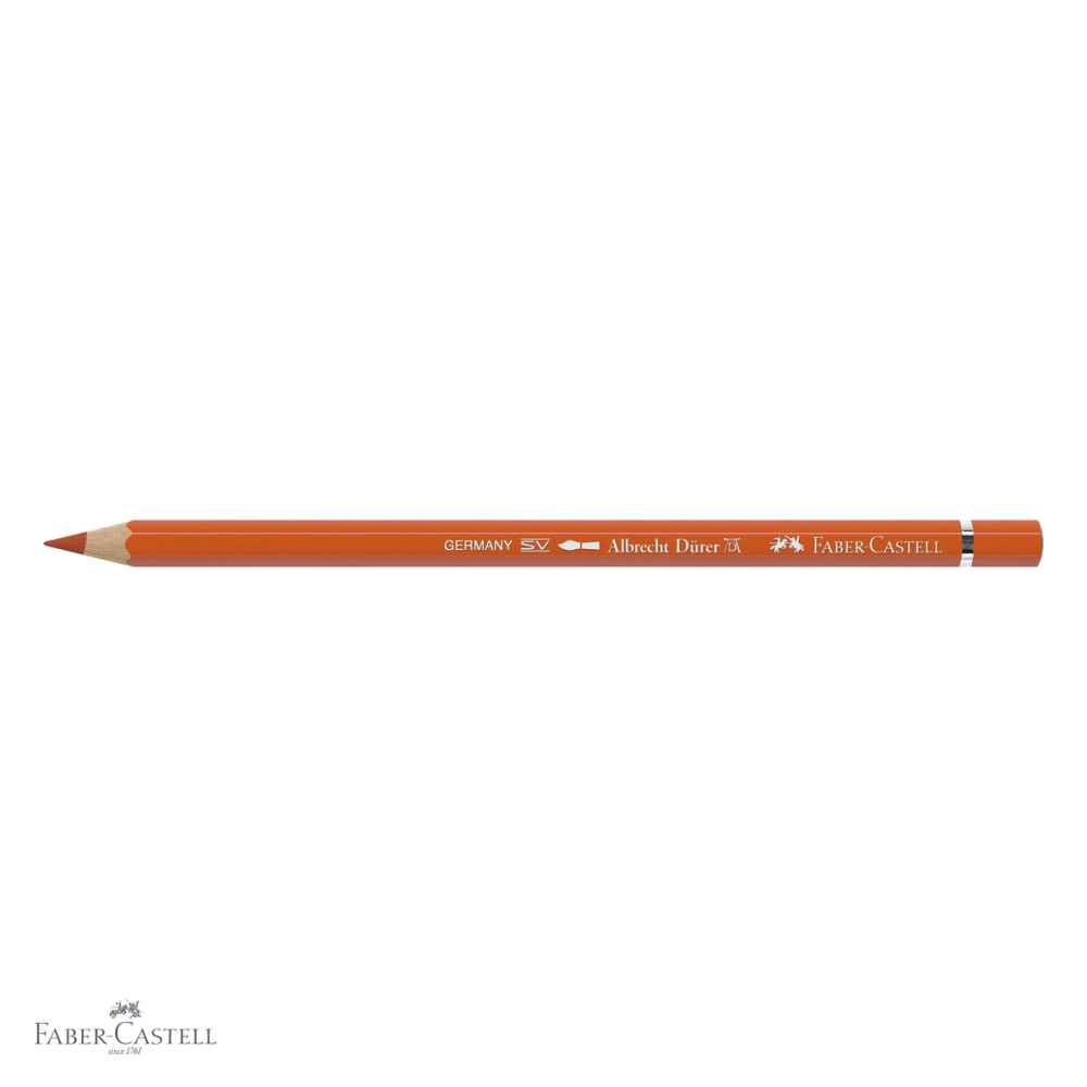 Creion colorat acuarela Faber-Castell Albrecht Durer, oranj cadmium inchis 115, mina 3.8mm, pentru artisti [4]