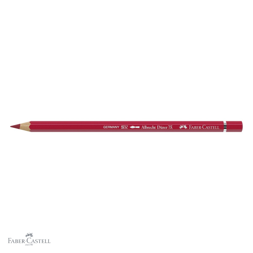 Creion colorat acuarela Faber-Castell Albrecht Durer rosu caramiziu 126, mina 3.8mm, pentru artisti [4]