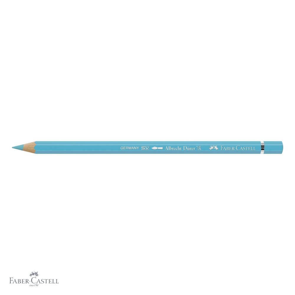 Creion colorat acuarela Faber-Castell Albrecht Durer turcoaz cobalt deschis 154, mina 3.8mm, pentru artisti [4]