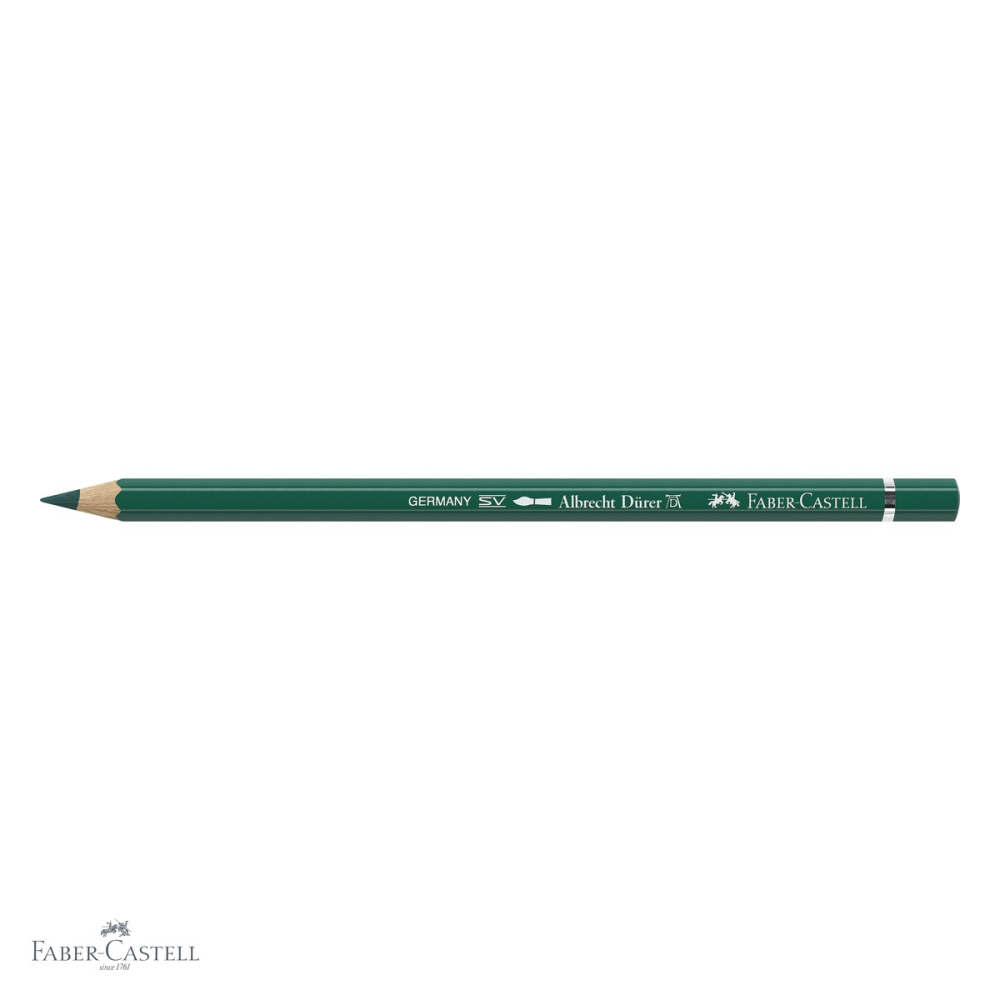 Creion colorat acuarela Faber-Castell Albrecht Durer verde 159, mina 3.8mm, pentru artisti profesionisti [4]