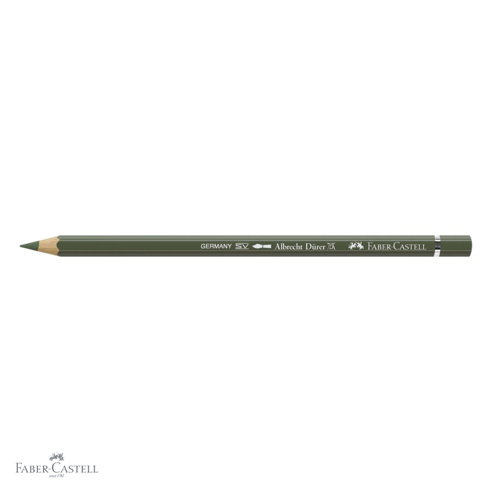 Creion colorat acuarela Faber-Castell Albrecht Durer, verde crom opac 174, mina 3.8mm, pentru artisti [4]