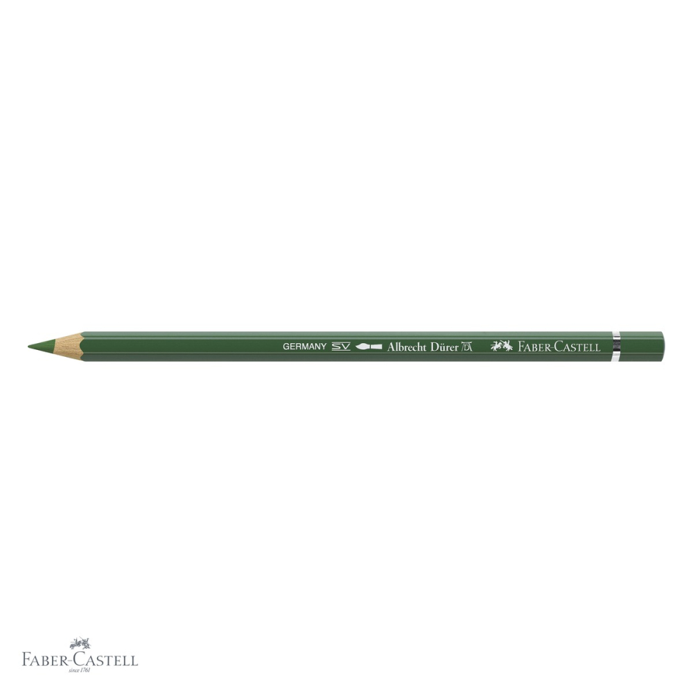 Creion colorat acuarela Faber-Castell Albrecht Durer verde oliv 167, mina 3.8mm, pentru artisti [4]