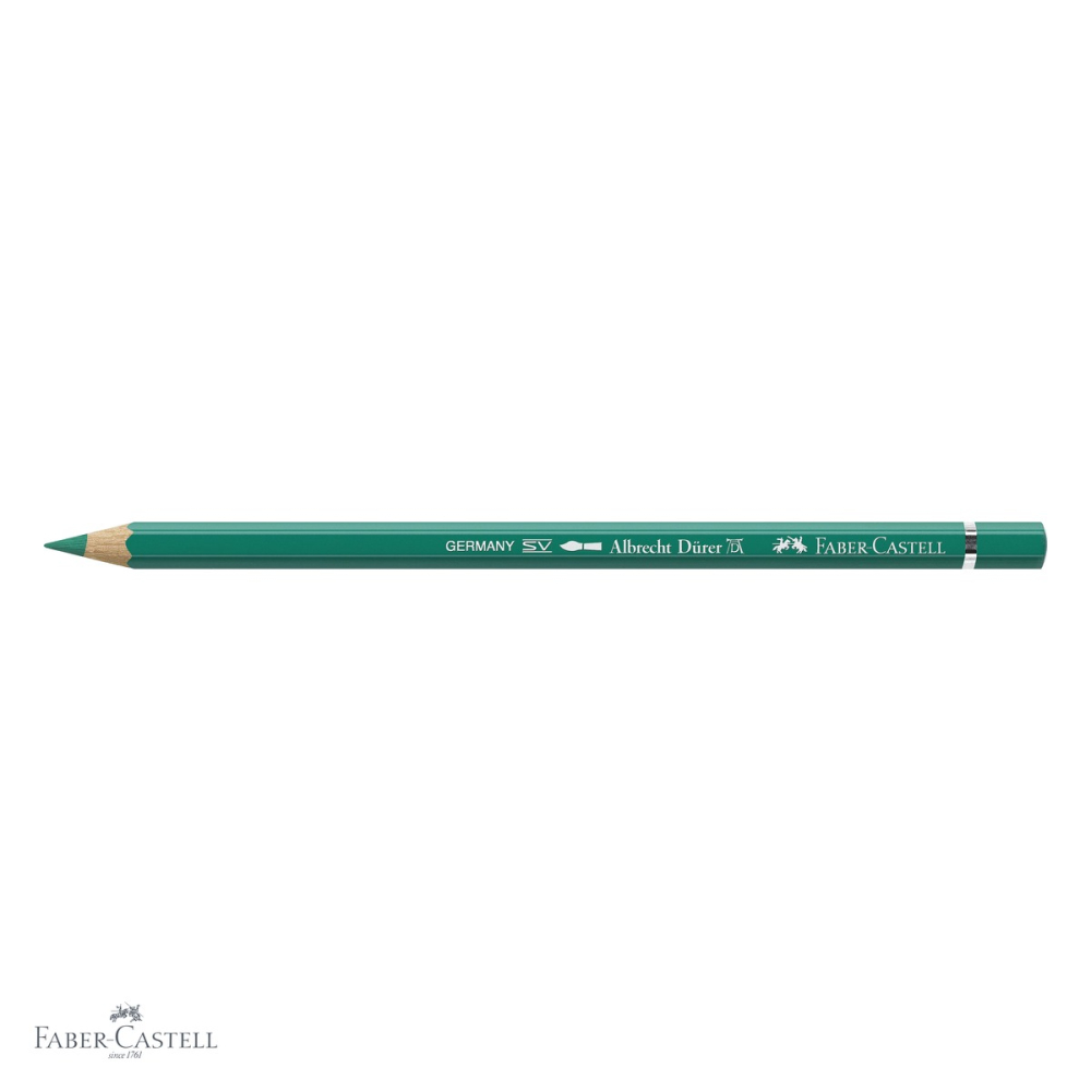 Creion colorat acuarela Faber-Castell Albrecht Durer, verde phthalo 161, mina 3.8mm, pentru artisti [4]