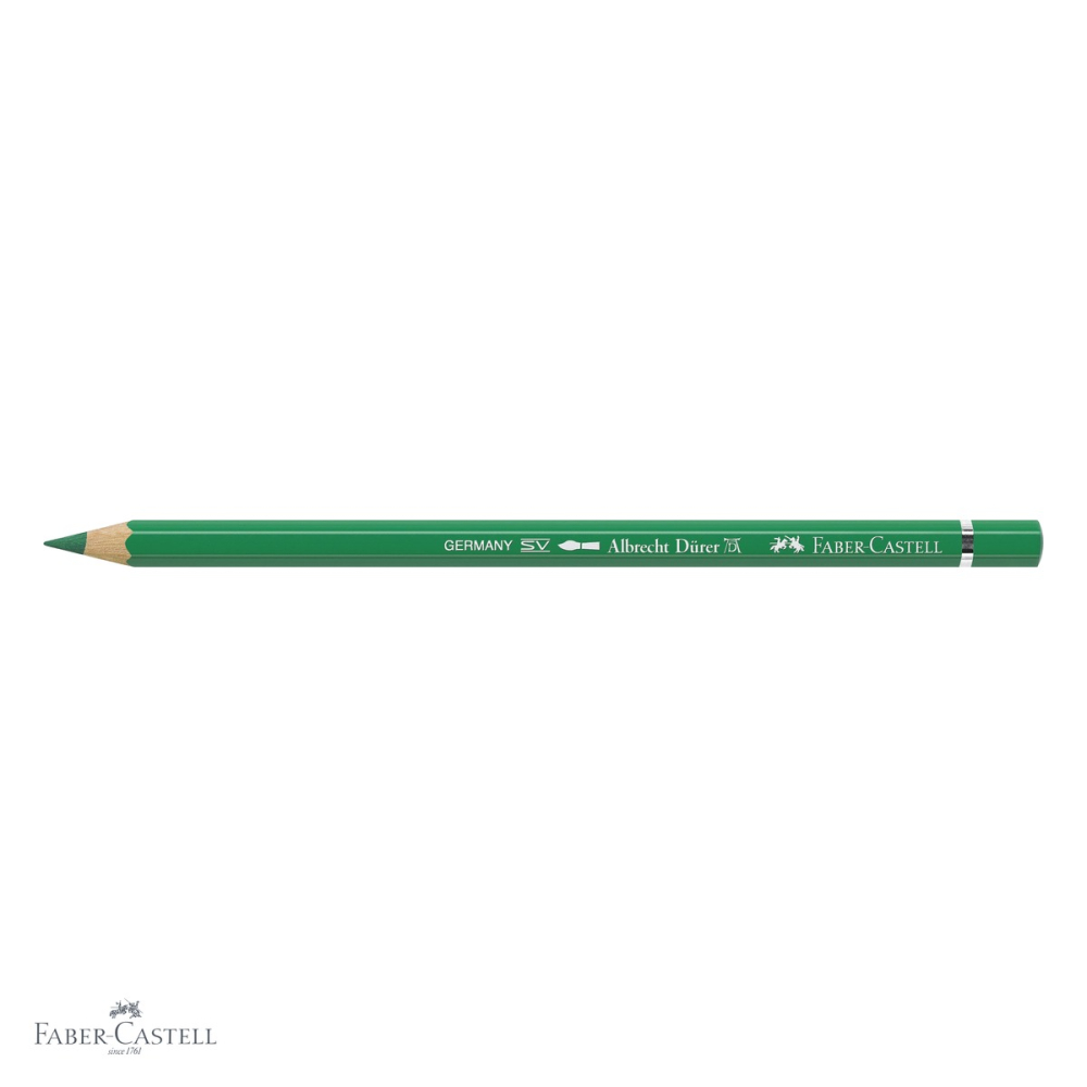 Creion colorat acuarela Faber-Castell Albrecht Durer verde smarald 163, mina 3.8mm, pentru artisti [4]