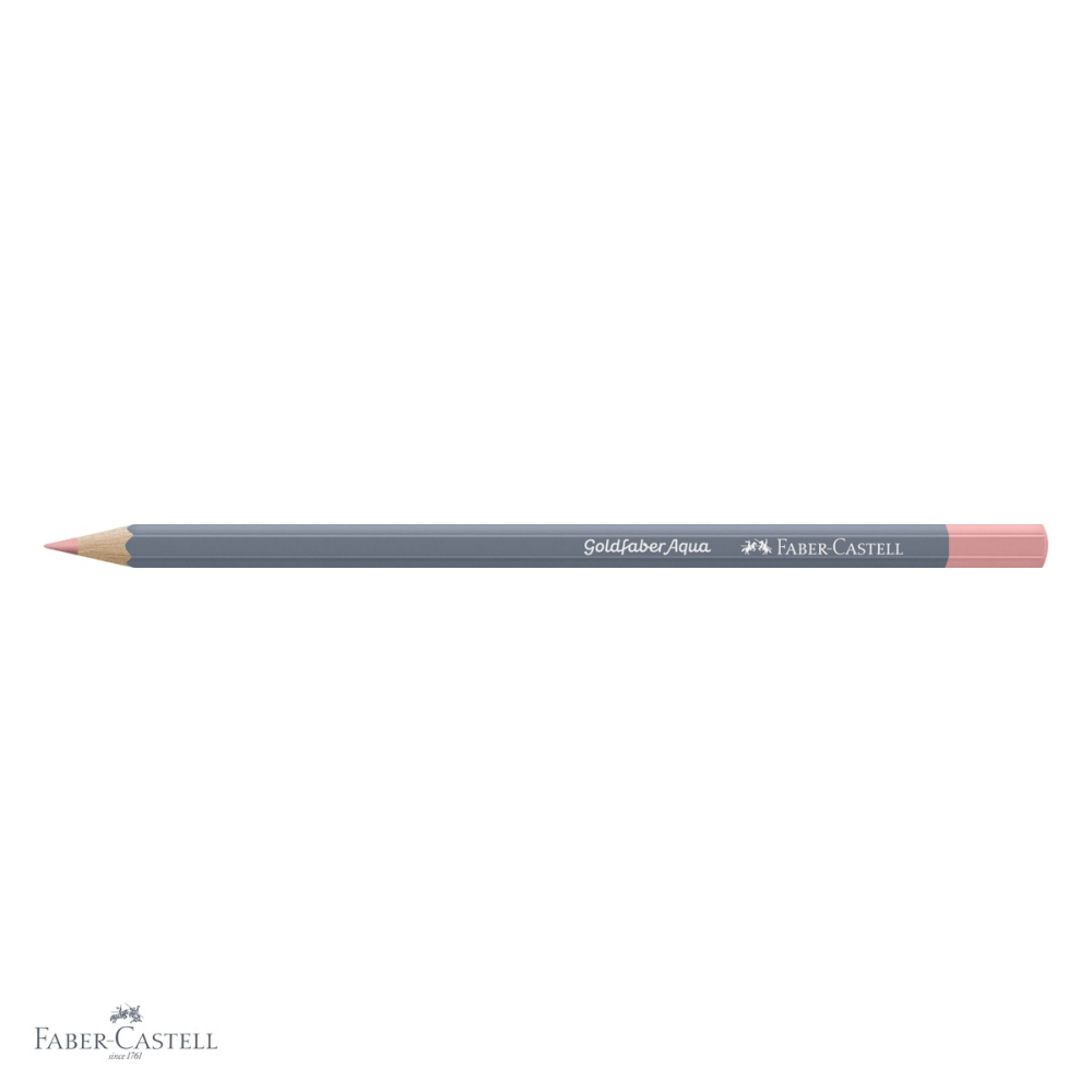 Creion colorat acuarela Faber-Castell Goldfaber 131, nuanta flesh mediu, solubil in apa [4]