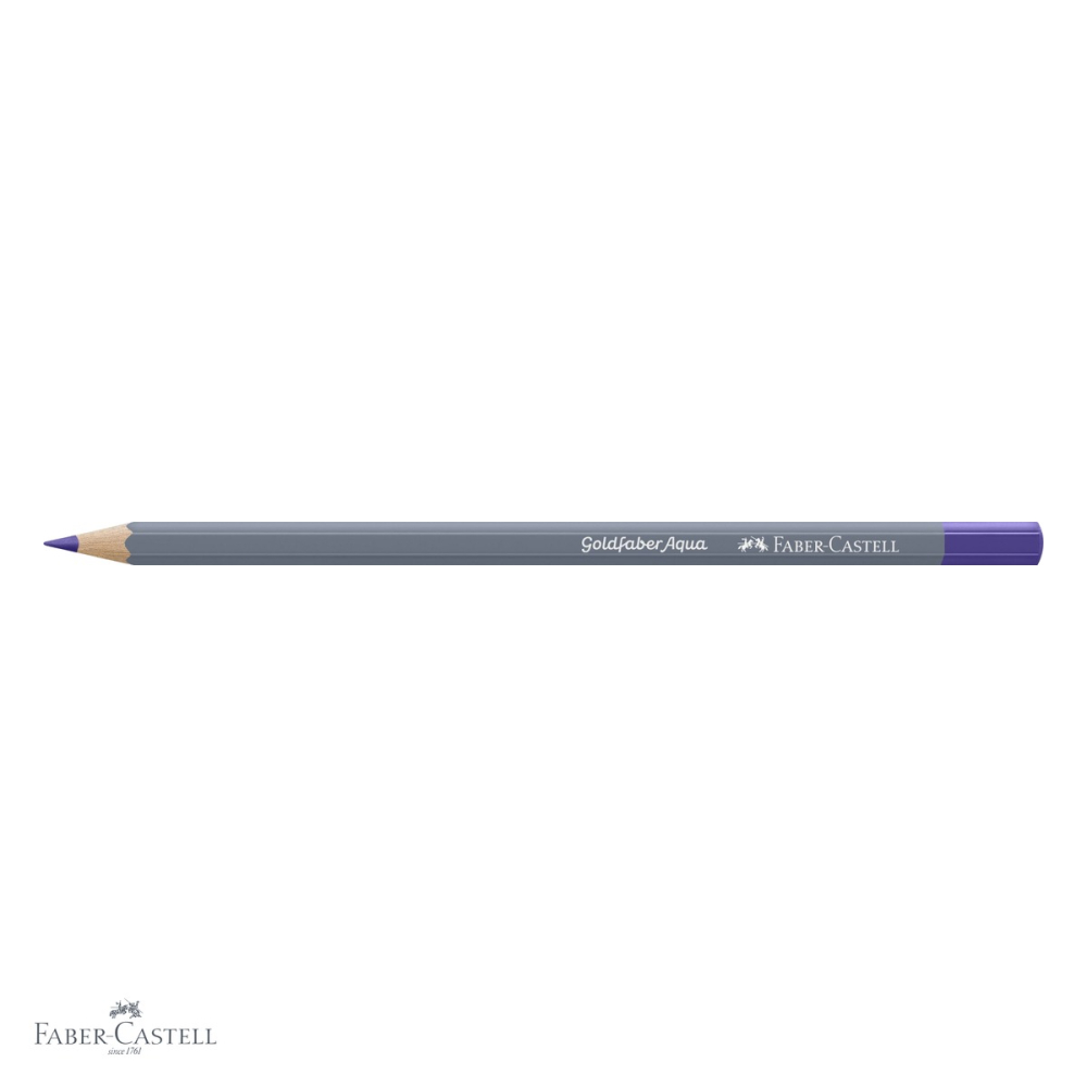 Creion colorat acuarela Faber-Castell Goldfaber 136 violet purpuriu, mina 3.3mm, solubil in apa [4]