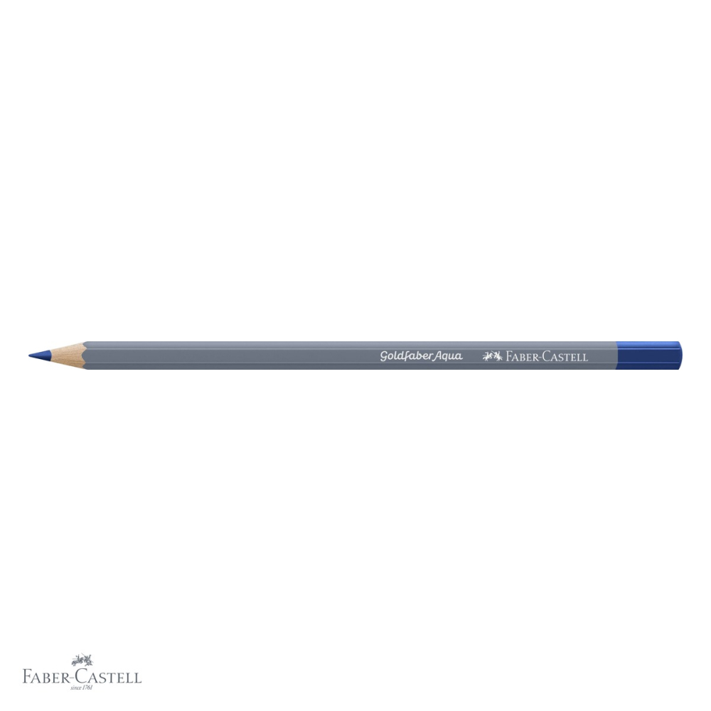 Creion colorat acuarela Faber-Castell Goldfaber albastru helio rosiatic 151, mina 3.3mm, solubil in apa [4]