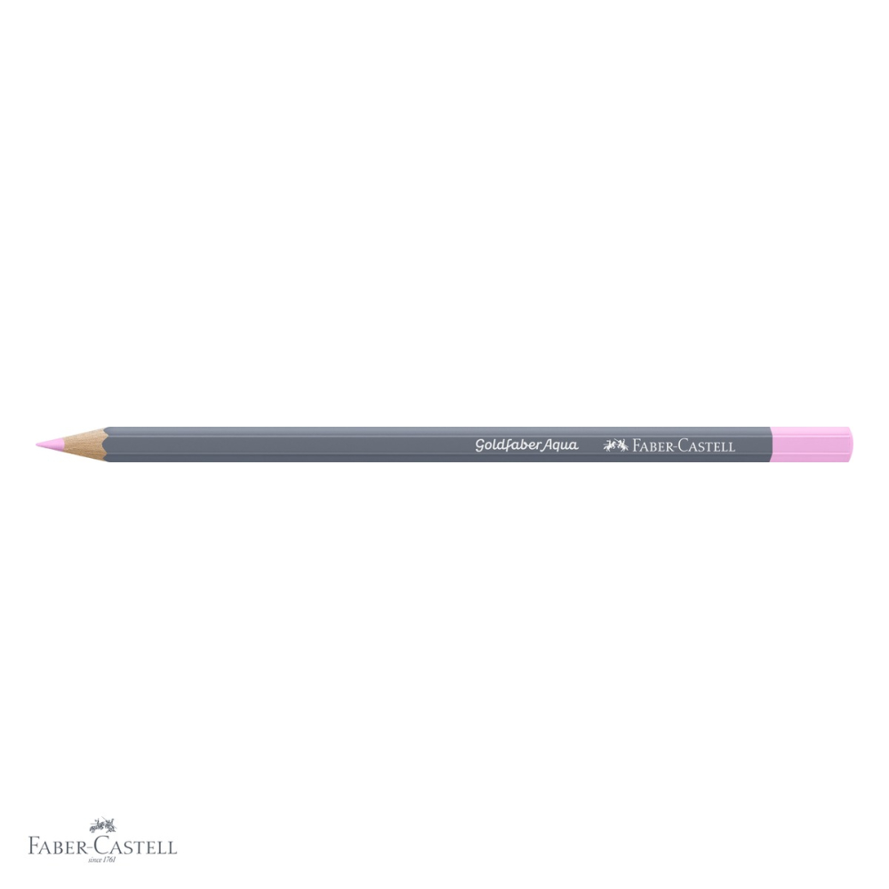 Creion colorat acuarela Faber-Castell Goldfaber Aqua magenta pastel 419, mina 3.3mm, pentru arta si ilustratie [4]