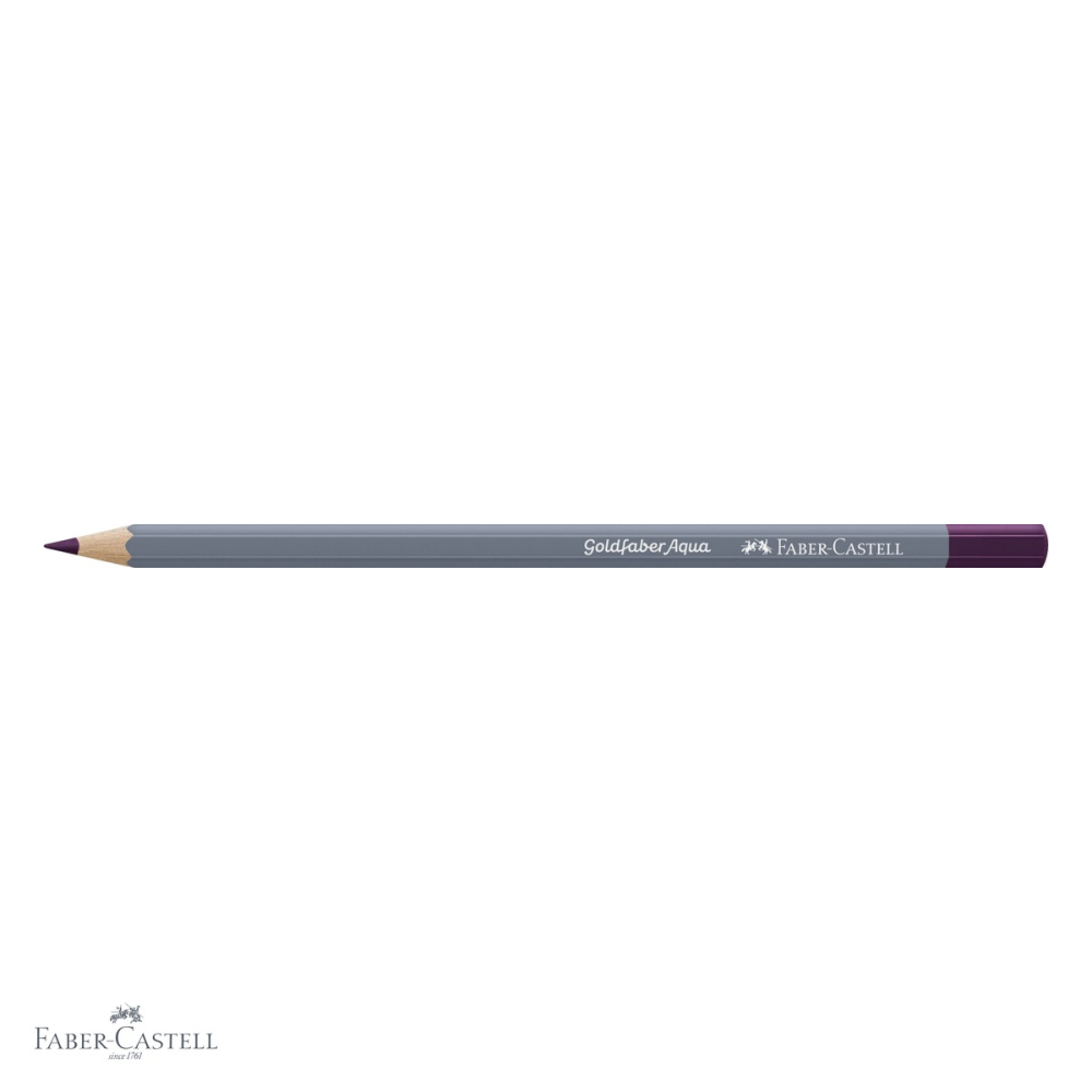 Creion colorat acuarela Faber-Castell Goldfaber, magenta 133, mina 3.3mm, solubil in apa [4]