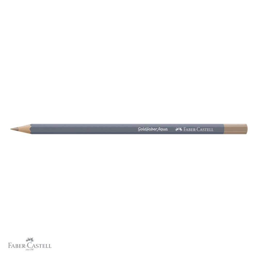 Creion colorat acuarela Faber-Castell Goldfaber maro umbra pastel 480, mina 3.3mm, pentru arta si grafica [4]