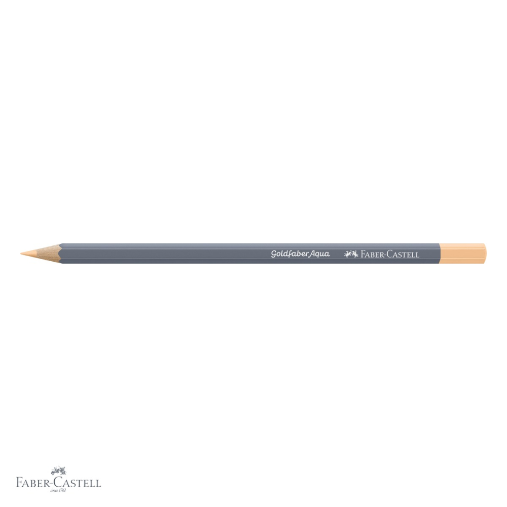 Creion colorat acuarela Faber-Castell Goldfaber portocaliu pastel 409 pentru arta si grafica [4]