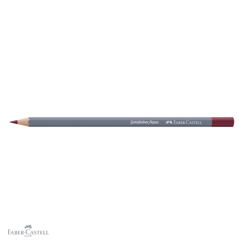 Creion colorat acuarela Faber-Castell Goldfaber rosu indian 192, mina 3.3mm, solubil in apa [4]