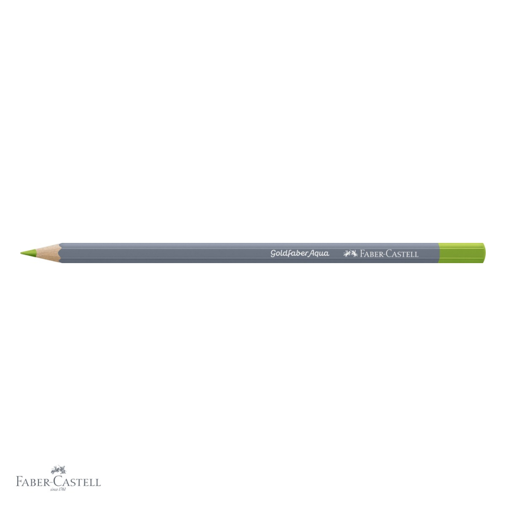 Creion colorat acuarela Faber-Castell Goldfaber verde de mai 170, mina 3.3mm, solubil in apa [4]