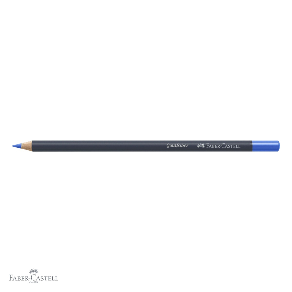 Creion colorat Faber-Castell Goldfaber 120, albastru ultramarin, mina moale 3.3 mm, pentru desen si ilustratie [4]