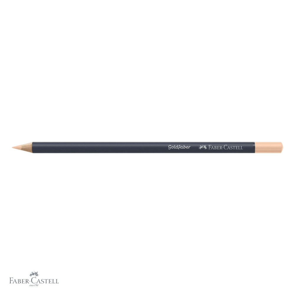 Creion colorat Faber-Castell Goldfaber, nuanta Flesh Deschis 132, mina moale 3.3 mm, pentru desen artistic [4]