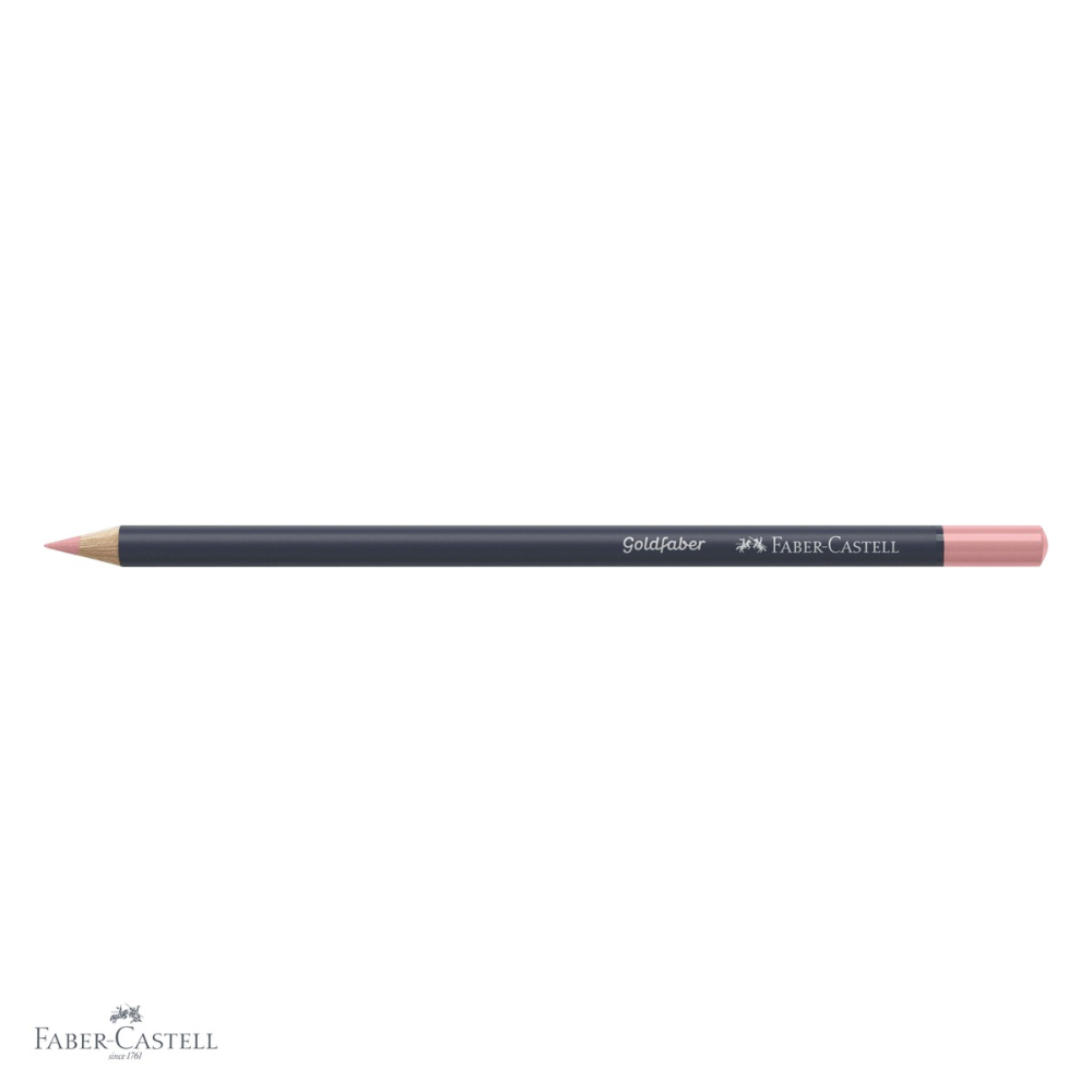 Creion colorat Faber-Castell Goldfaber, nuanta Flesh Mediu 131, mina moale intens pigmentata, pentru arta si ilustratie [4]