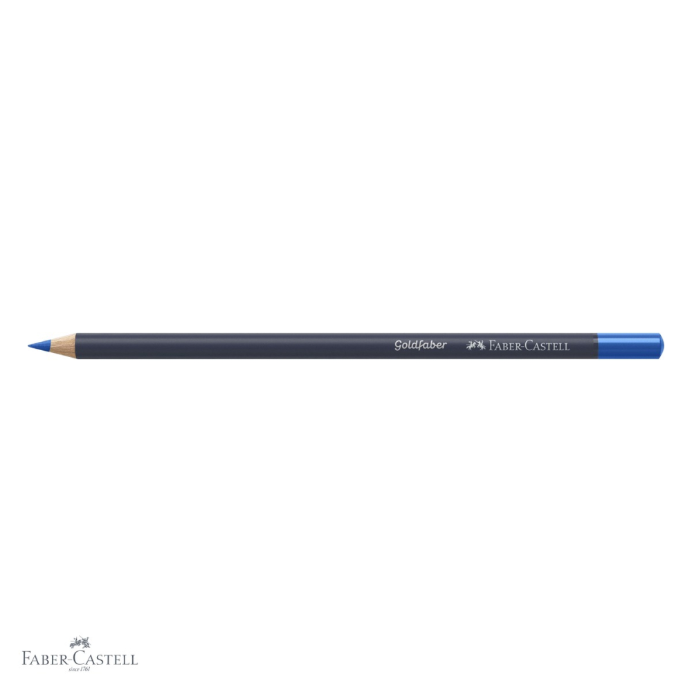 Creion colorat Faber-Castell Goldfaber, nuanta turcoaz albastrui 149, mina moale pigmentata intens, pentru desen si arta [4]