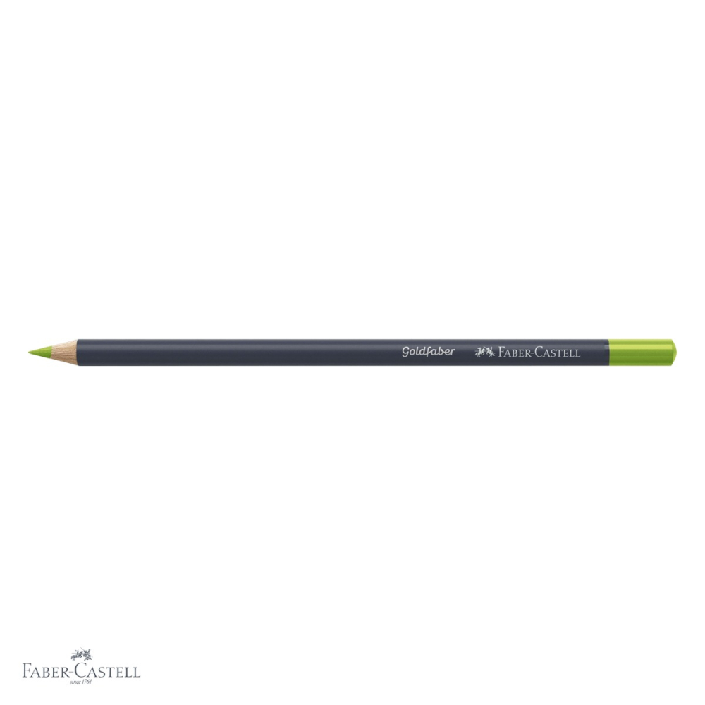 Creion colorat Faber-Castell Goldfaber, verde de mai 170, mina 3.3 mm intens pigmentata, pentru desen si arta [4]
