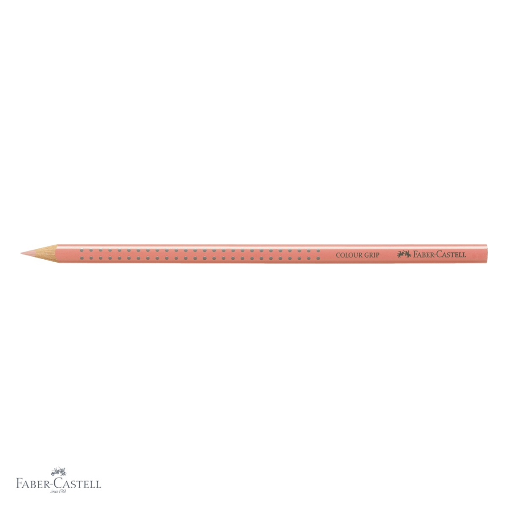 Creion colorat Faber-Castell Grip, nuanta flesh deschis, forma triunghiulara ergonomica, pentru copii [4]