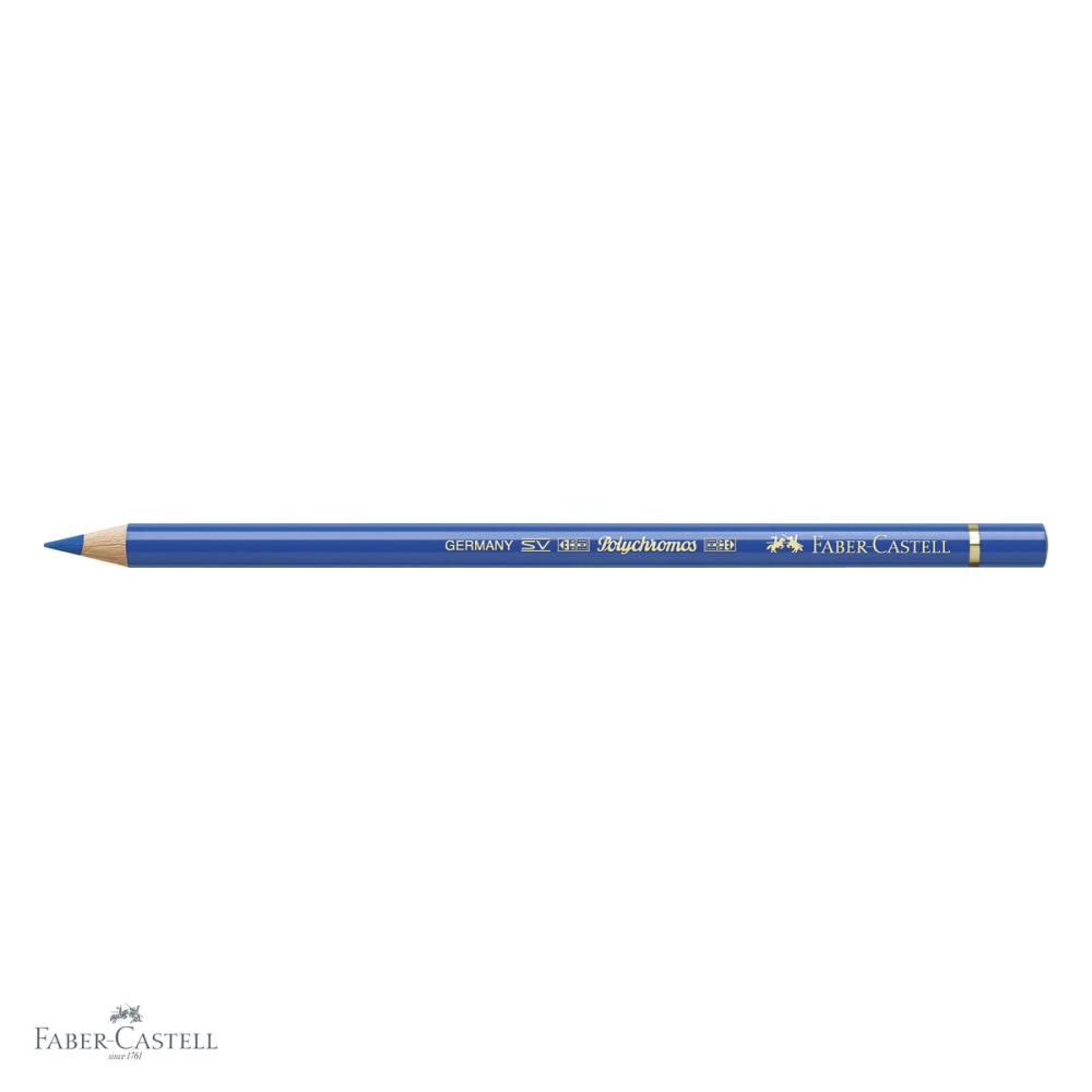 Creion colorat Faber-Castell Polychromos albastru cobalt-verzui, mina moale pe baza de ceara, pentru artisti [4]