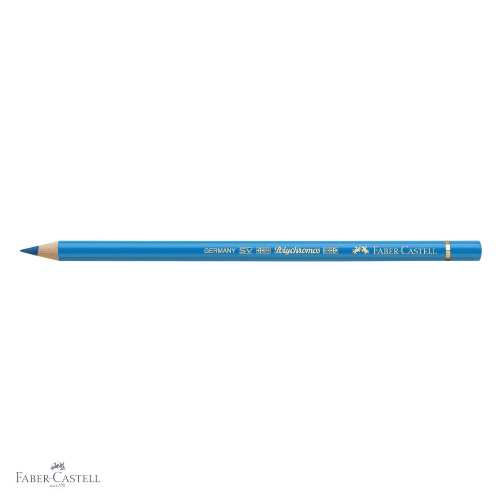 Creion colorat Faber-Castell Polychromos albastru inchis, mina 3.8 mm, rezistent la apa, pentru artisti [4]