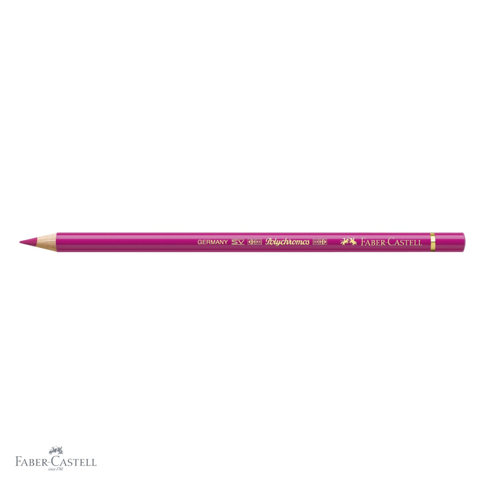 Creion colorat Faber-Castell Polychromos Fuchsia, mina moale pe baza de ceara, rezistent la apa, pentru artisti [4]