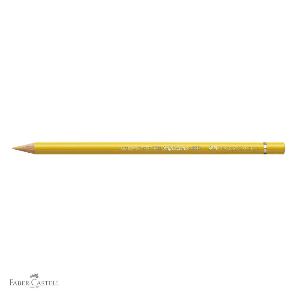 Creion colorat Faber-Castell Polychromos galben napolitan inchis, mina moale pe baza de ceara, pentru desen artistic [4]