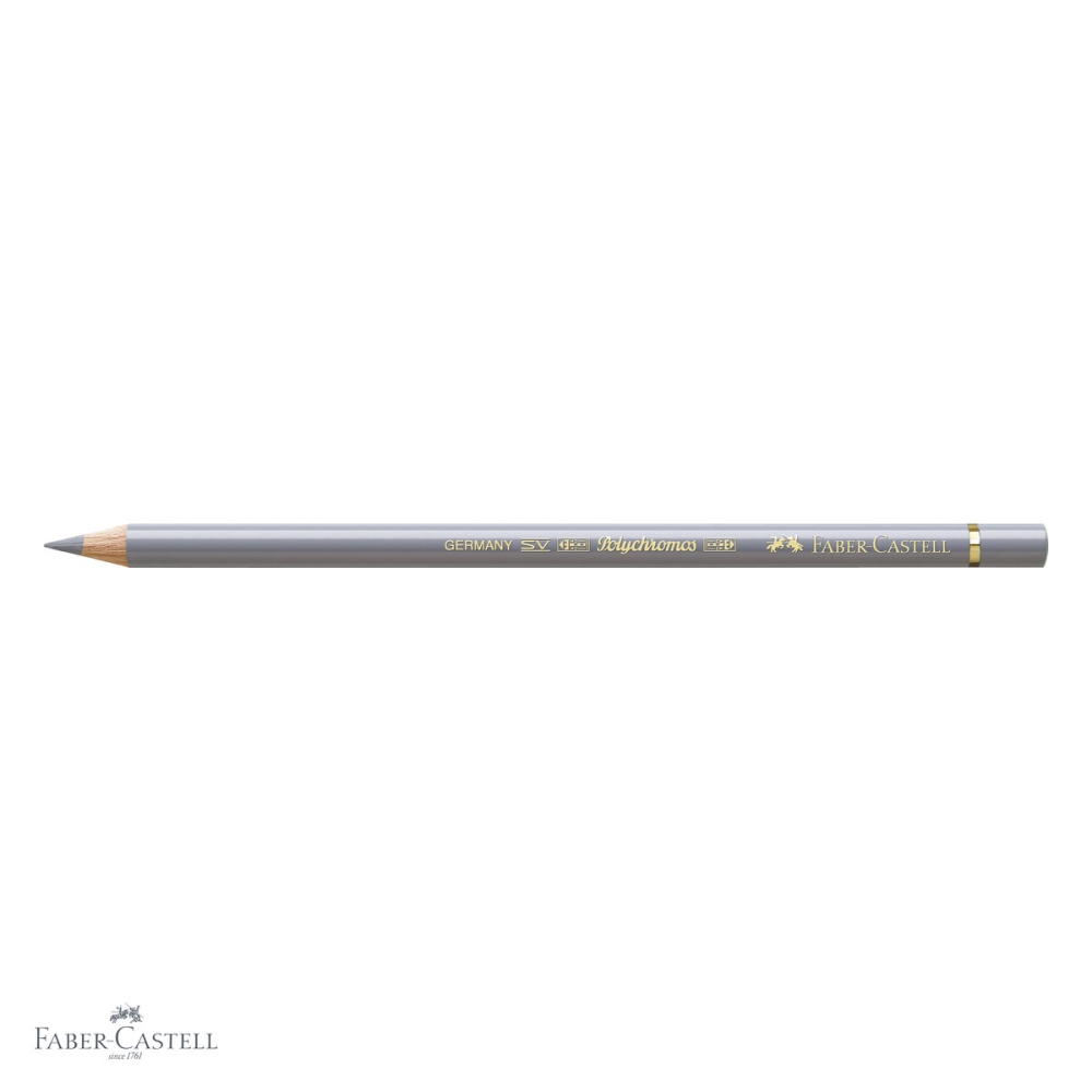 Creion colorat Faber-Castell Polychromos, gri rece III, mina moale pe baza de ceara, pentru desen artistic [4]
