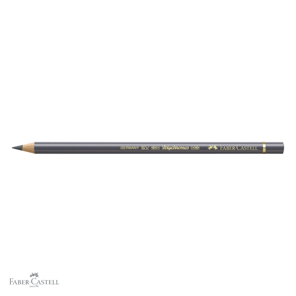 Creion colorat Faber-Castell Polychromos gri rece V, mina 3.8 mm, rezistent la apa, pentru artisti [4]