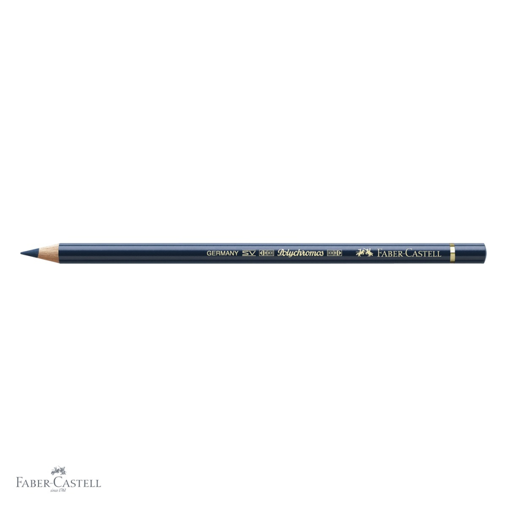 Creion colorat Faber-Castell Polychromos, indigo inchis, mina moale pe baza de ceara, pentru arta si grafica profesionala [4]