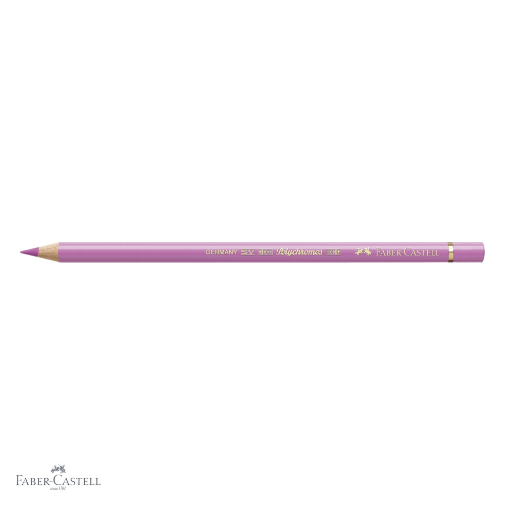 Creion colorat Faber-Castell Polychromos magenta deschis, mina moale pe baza de ceara, rezistent la apa, pentru artisti [4]