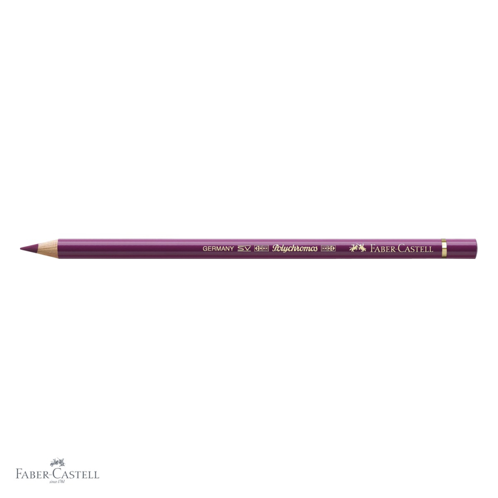 Creion colorat Faber-Castell Polychromos Magenta, mina pe baza de ceara, rezistent la apa, pentru artisti [4]