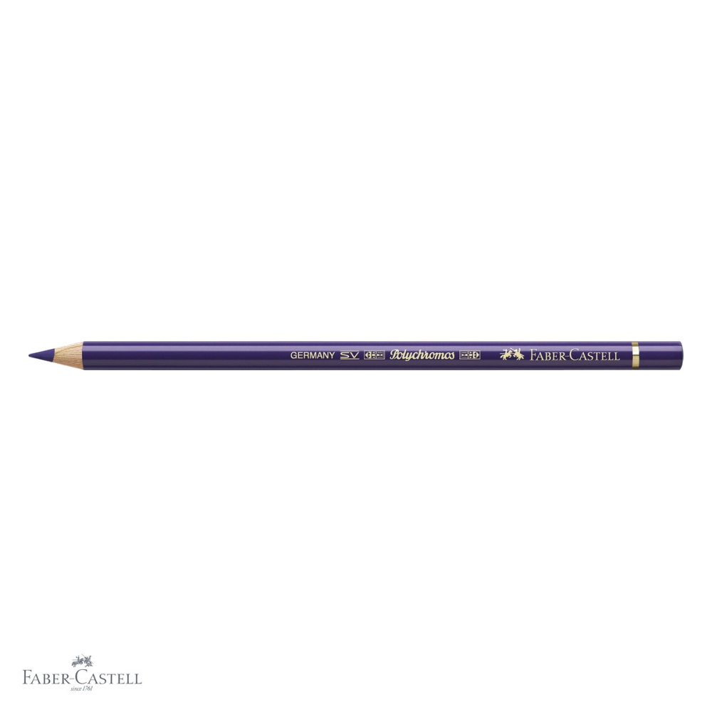 Creion colorat Faber-Castell Polychromos mov, mina moale pe baza de ceara, rezistent la apa, pentru desen artistic [4]