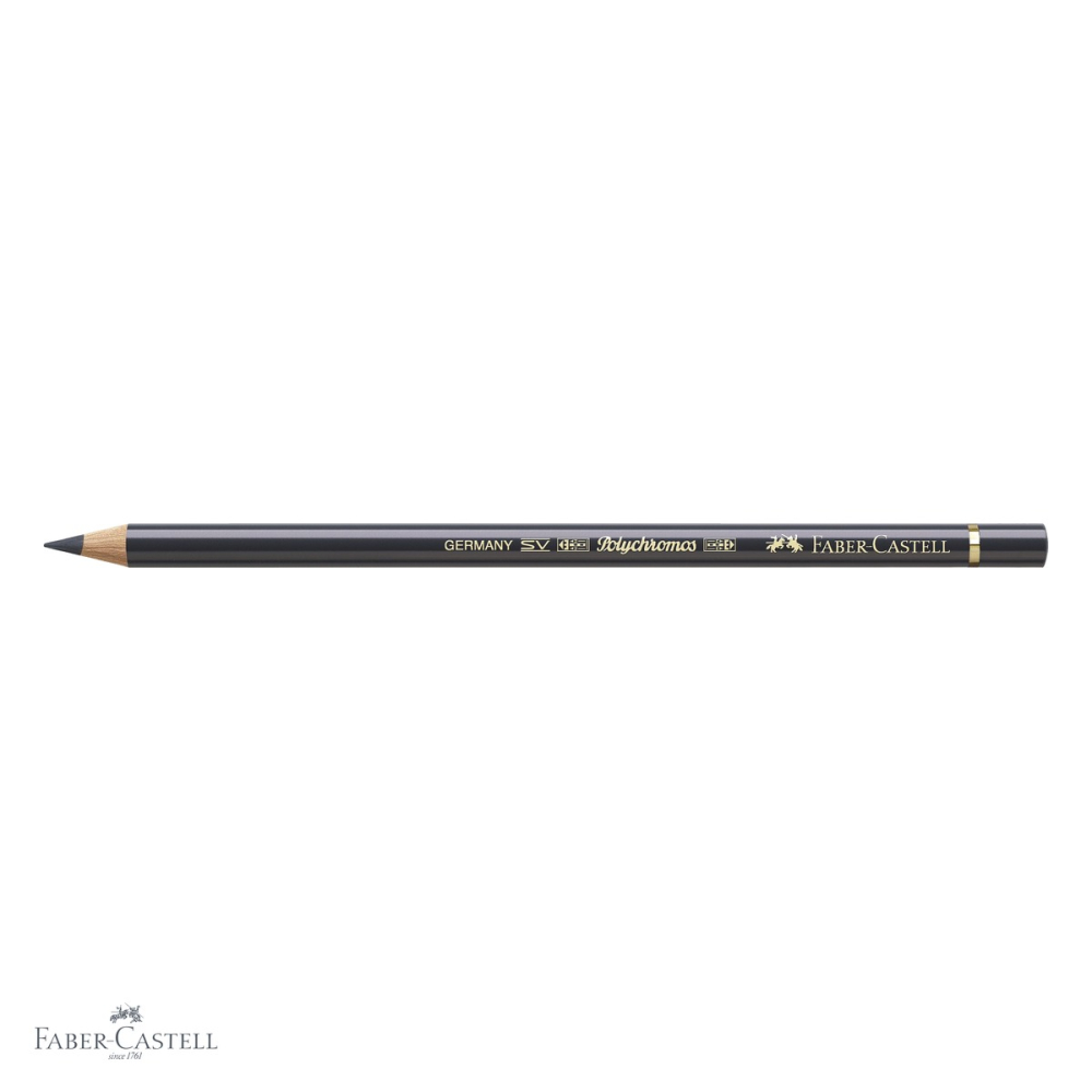 Creion colorat Faber-Castell Polychromos, nuanta Gri Payne, mina moale pe baza de ceara, pentru desen artistic [4]