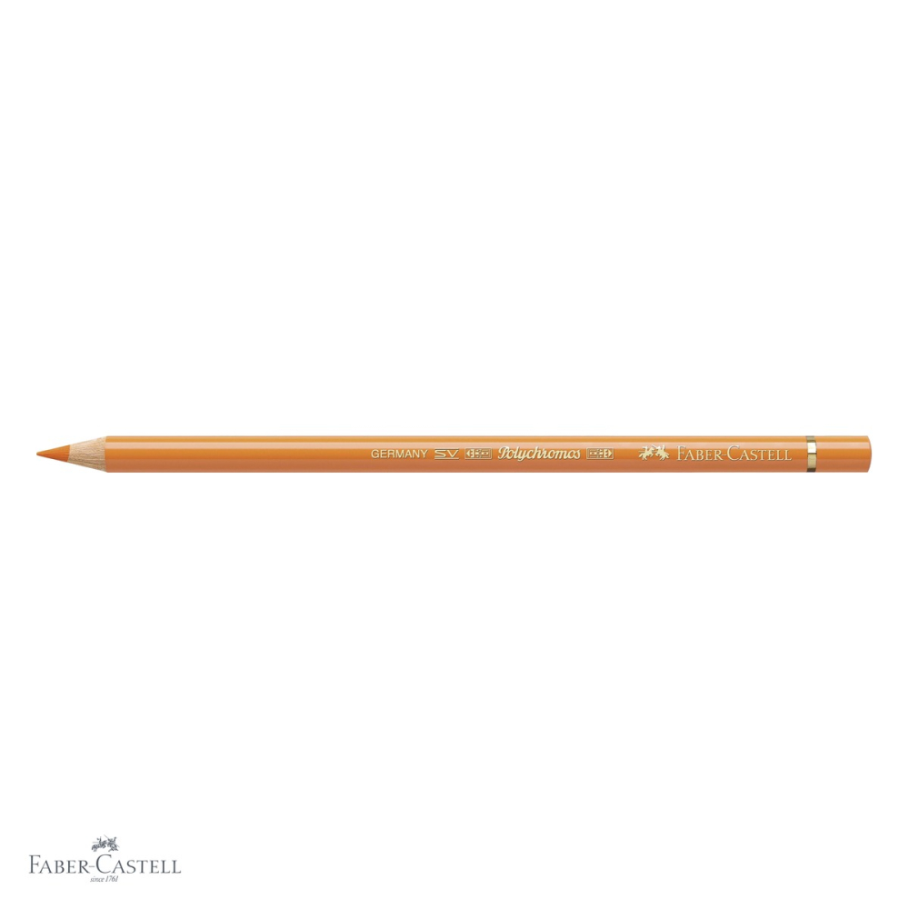 Creion colorat Faber-Castell Polychromos, oranj cadmium, mina moale pe baza de ceara, pentru artisti [4]