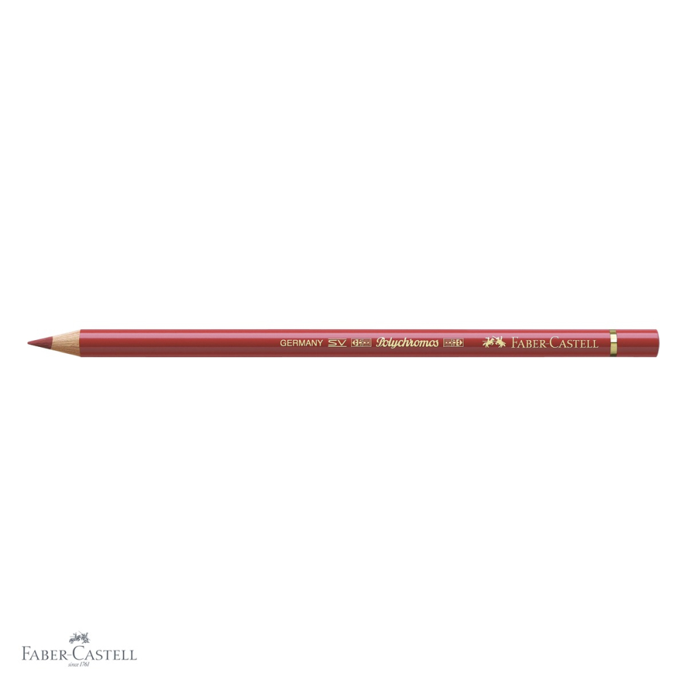 Creion colorat Faber-Castell Polychromos Rosu Pompei, mina 3.8 mm, rezistent la apa, pentru artisti [4]