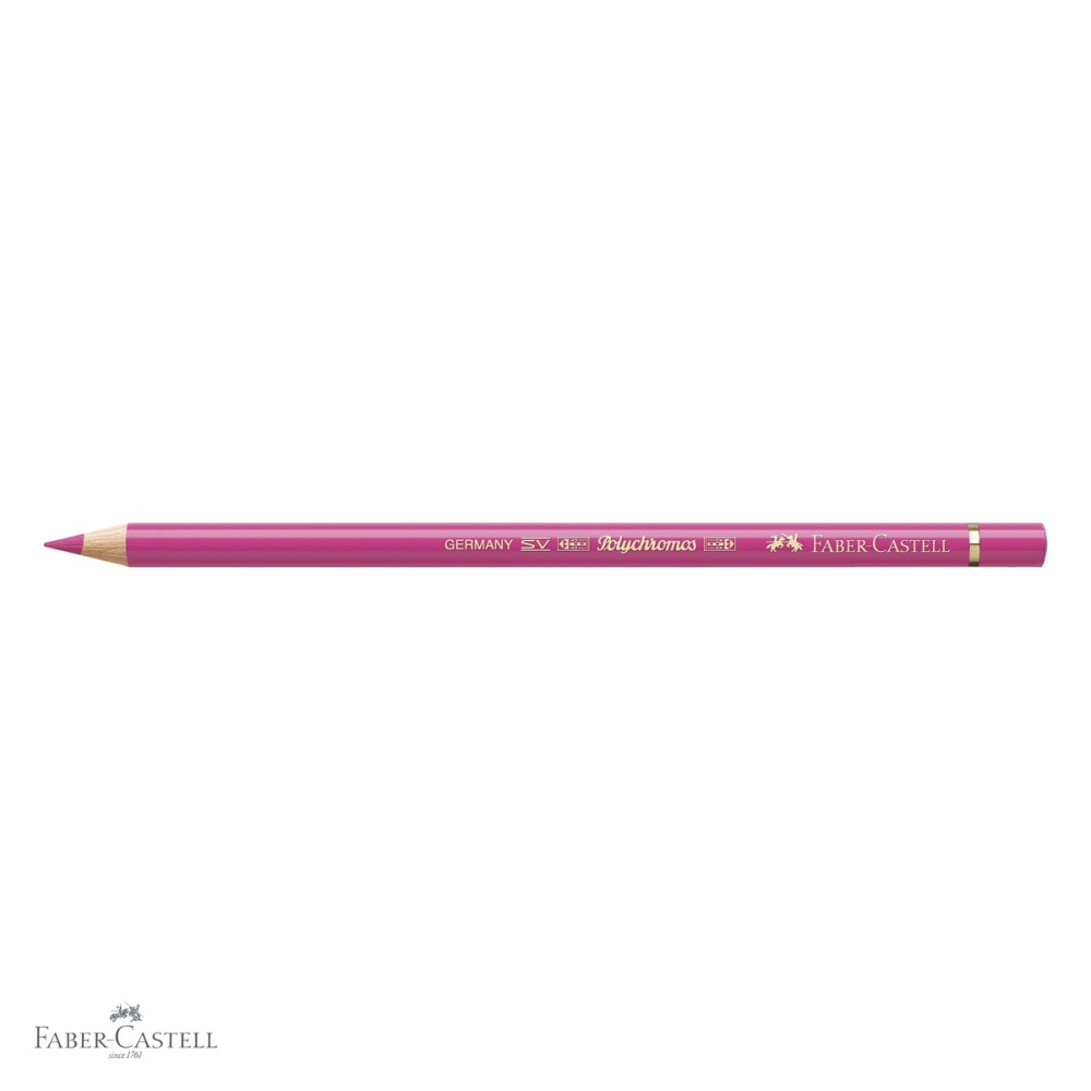 Creion colorat Faber-Castell Polychromos roz purpuriu deschis, mina moale pe baza de ceara, pentru artisti [4]