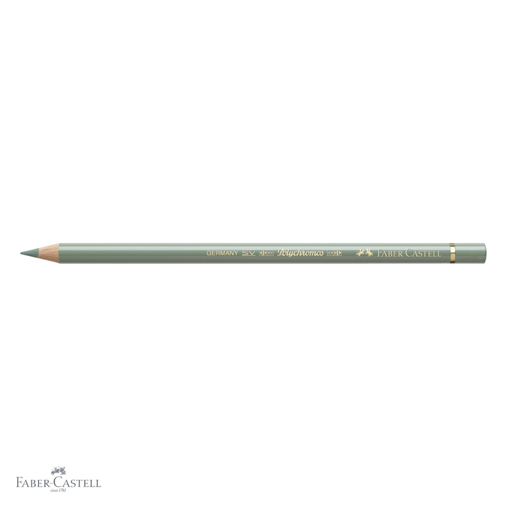Creion colorat Faber-Castell Polychromos Verde Arctic, mina 3.8 mm, rezistent la apa, pentru desen si ilustratie [4]