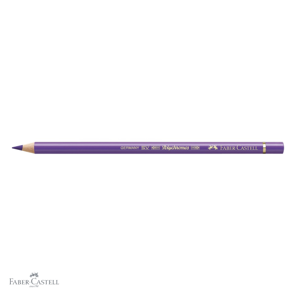 Creion colorat Faber-Castell Polychromos violet, mina moale pe baza de ceara, rezistent la apa, pentru artisti [4]