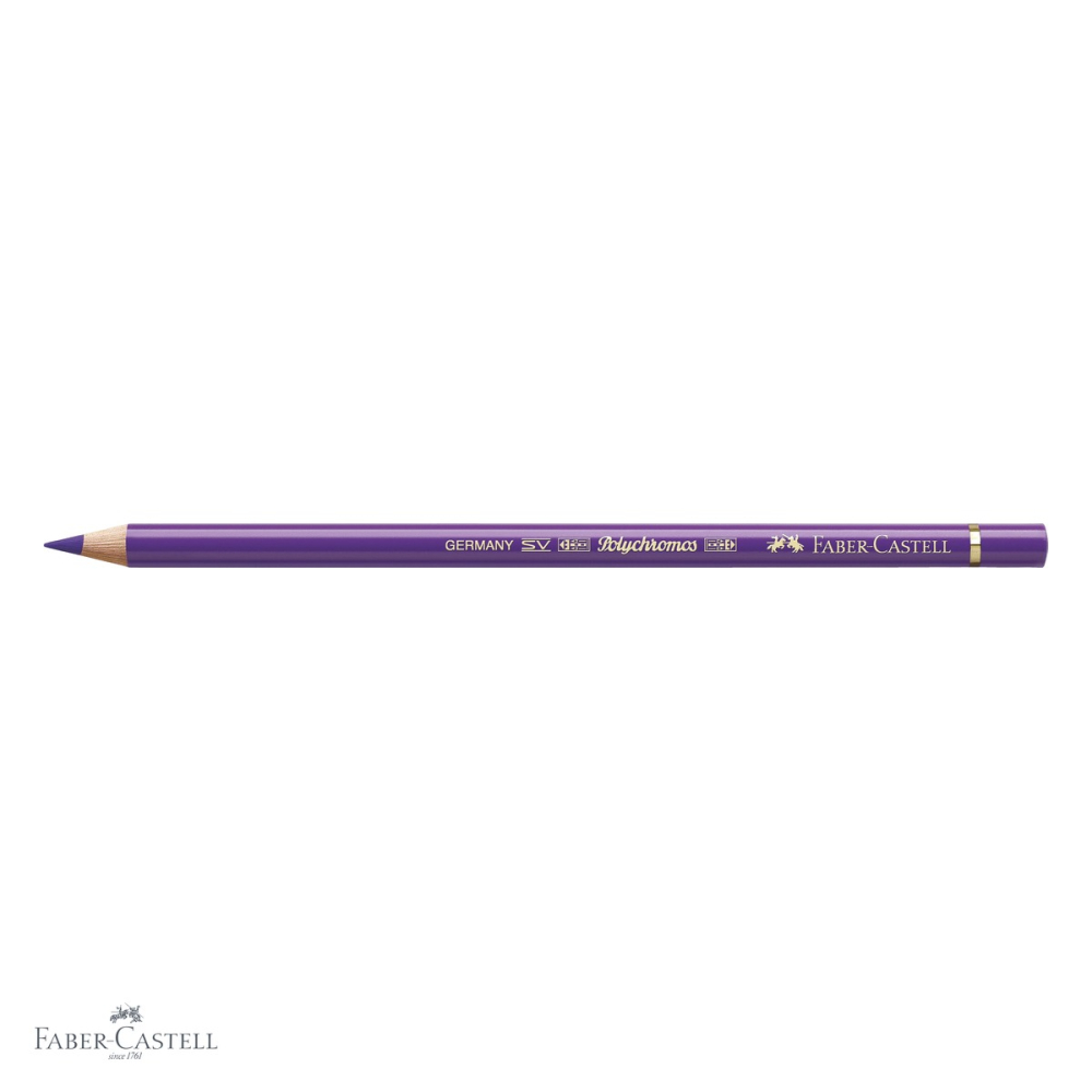 Creion colorat Faber-Castell Polychromos violet purpuriu, mina moale pe baza de ceara, pentru desen si grafica artistica [4]