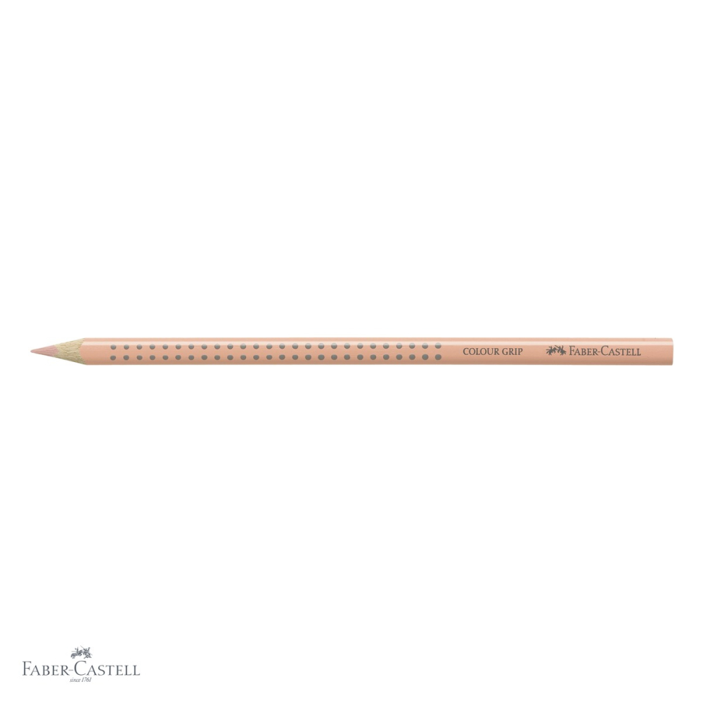 Creion colorat triunghiular Faber-Castell Grip, culoarea pielii deschis, ergonomic, pentru copii [4]