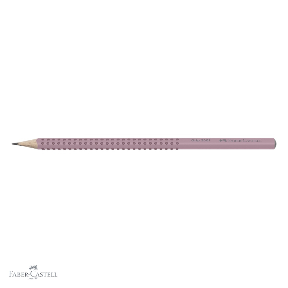 Creion grafit B Faber-Castell Grip 2001 Rose, forma triunghiulara ergonomica, pentru scris si desen [4]