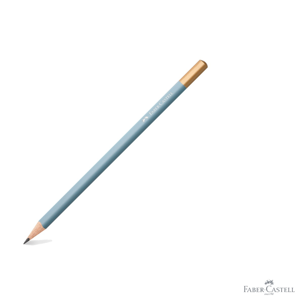 Creion grafit B Faber-Castell Urban Sky Blue, forma triunghiulara ergonomica, pentru scris si desen [3]