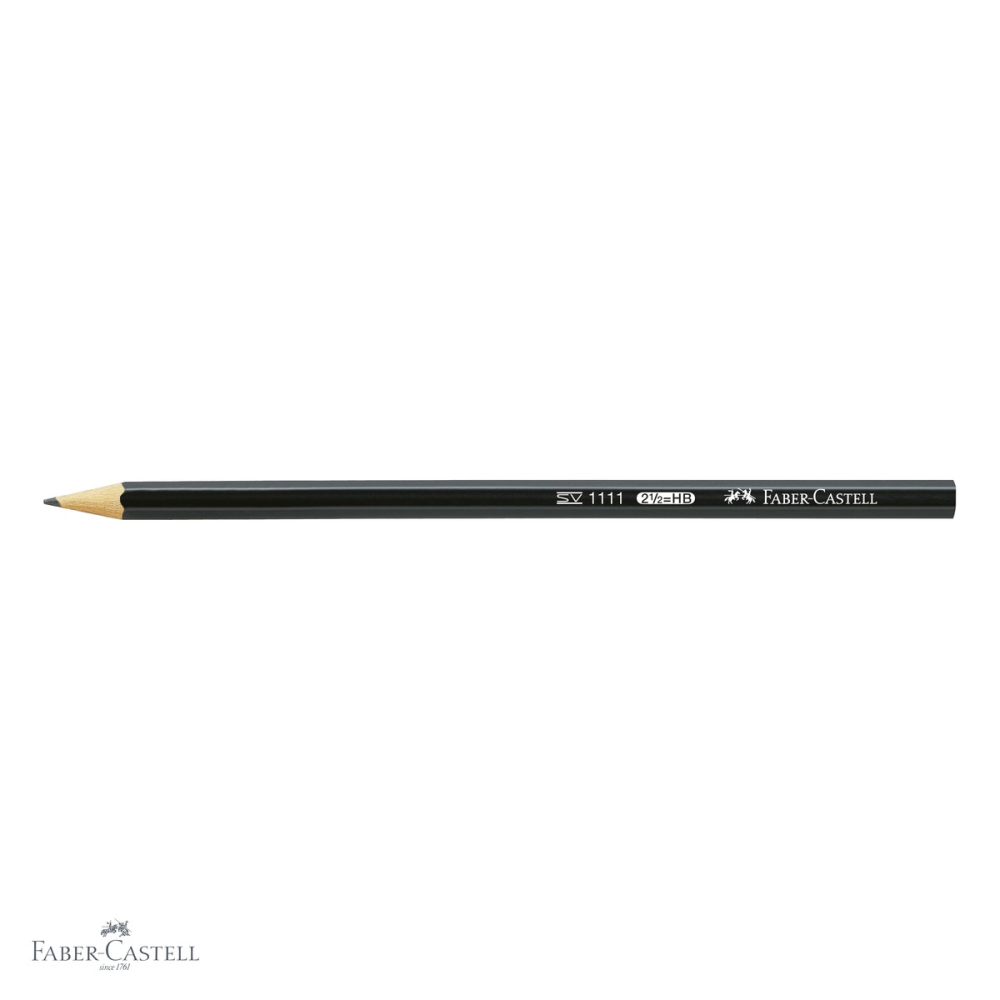 Creion grafit Faber-Castell 1111 HB, forma hexagonala, fara guma, mina rezistenta la rupere [4]