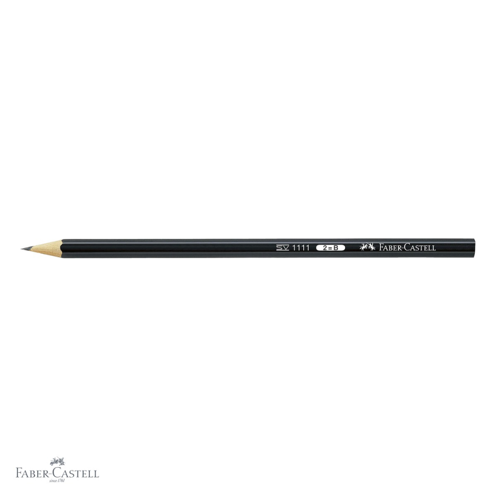 Creion grafit Faber-Castell 1111, mina B, forma hexagonala, fara guma, pentru desen si scriere [4]