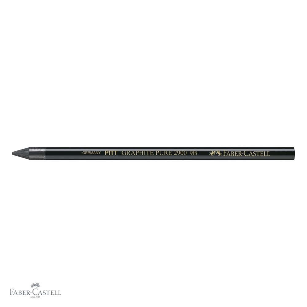 Creion grafit fara lemn 9B Faber-Castell Pitt Monochrome, nuante expresive, pentru acoperire suprafete mari [4]