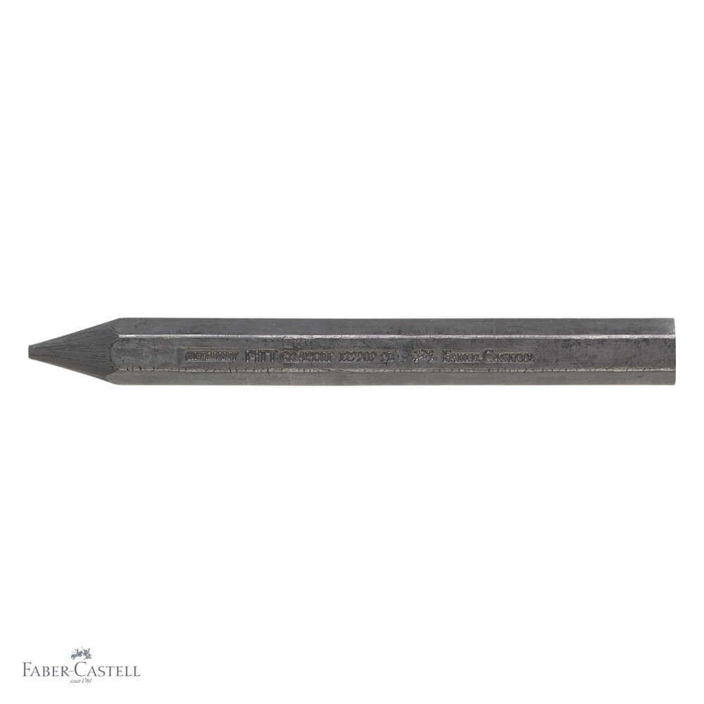 Creion grafit fara lemn gros 9B Faber-Castell Pitt Monochrome, mina 12mm, pentru suprafete mari [4]